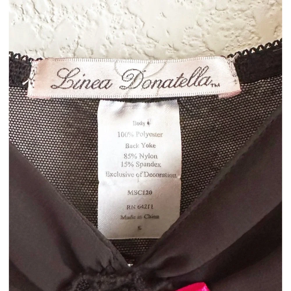 Linea Donatella Sheer Babydoll Maxi Slip Dress Small Coquette Romantic Butterfly